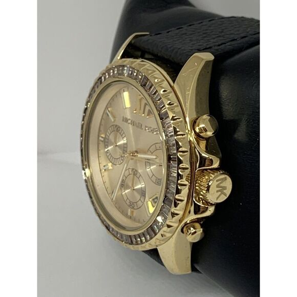 Michael Kors MK5874 Women's Leather Analog Dial Quartz Genuine Watch Watch BP613 - Picture 3 of 11